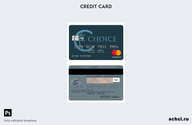 цифровая загрузка шаблона карты Mastercard банка Belize Choice